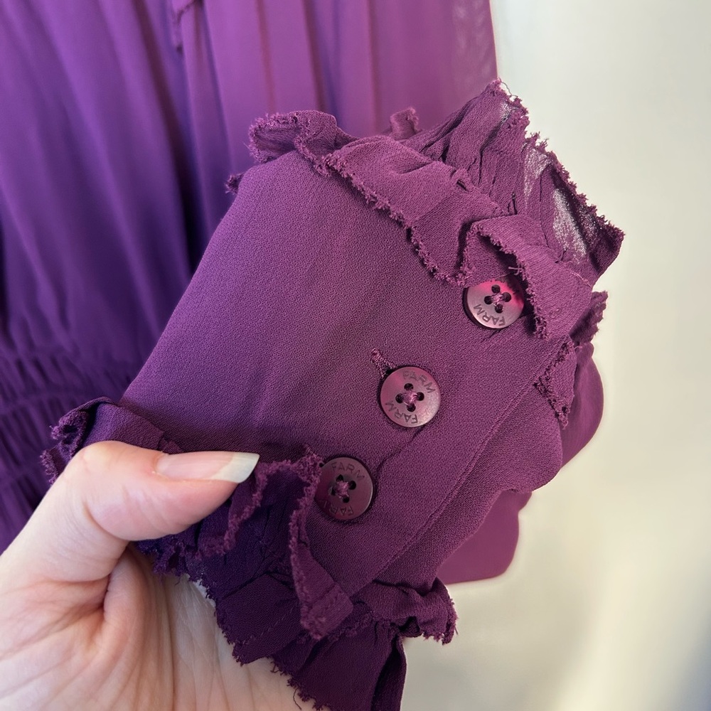 NWT Farm Rio Peplum Ruffle Top - Picture 6 of 7